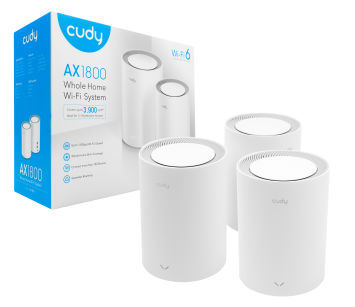 Router MESH Cudy M1800 LAN/WAN Wi-Fi 6 AX1800 3x