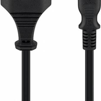 Kabel zasilający ósemka C7 Goobay czarny 3m