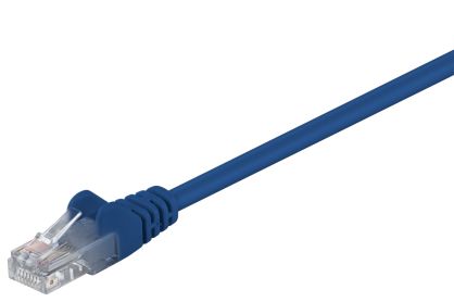 Kabel LAN Patchcord CAT 5E 0,25m niebieski