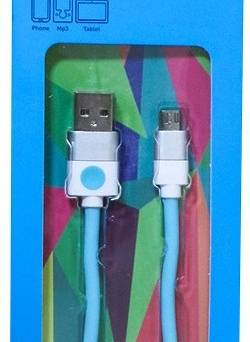 Kabel USB - microUSB 2.0 ORIGAMI 3m Niebieski