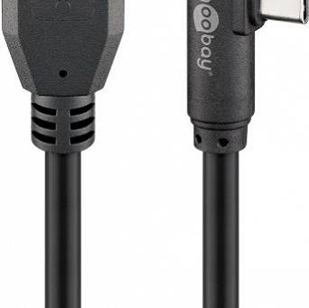 Kabel USB-C - USB 3.2 Gen1 GAM KĄTOWY Goobay 1,5m