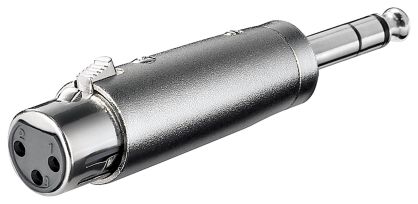 Adapter audio gniazdo XLR - Jack 6,35mm Goobay