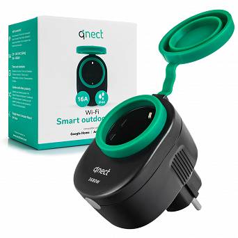 Gniazdo sieciowe zewnętrzne Qnect WiFi QN-WP06