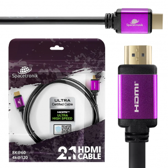 Kabel UHS HDMI 2.1 8K Spacetronik SH-SPR010 1m