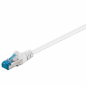 Kabel LAN Patchcord CAT 6A S/FTP biały 2m