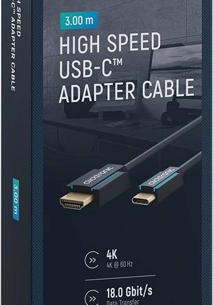 CLICKTRONIC Kabel USB-C - HDMI 2.0 4K 60Hz 3m